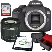 CANON EOS 2000D + OBIEKTYW 18-55 IS STM + TORBA FOTO + KARTA PAMIĘCI SanDisk 32GB